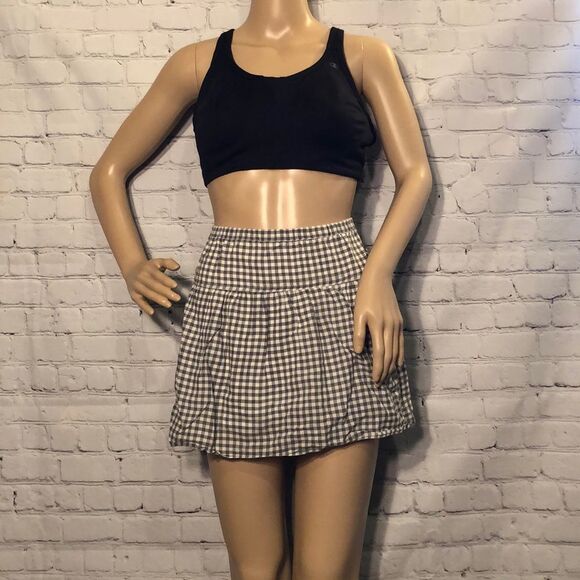 Aeropostale Micro Mini Skirt Checks & Ruffles M - Picture 1 of 8
